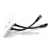 Placa Tapa doble pigtail HDMI 4k en ABS